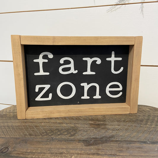 Fart Zone Wood Sign | Christmas Collection | Everyday Collection | Bathroom Collection