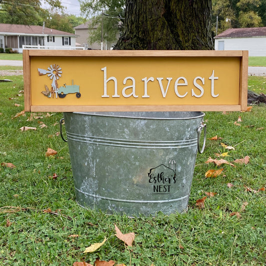 Harvest Fall Wood Sign | Home Decor | Fall Collection