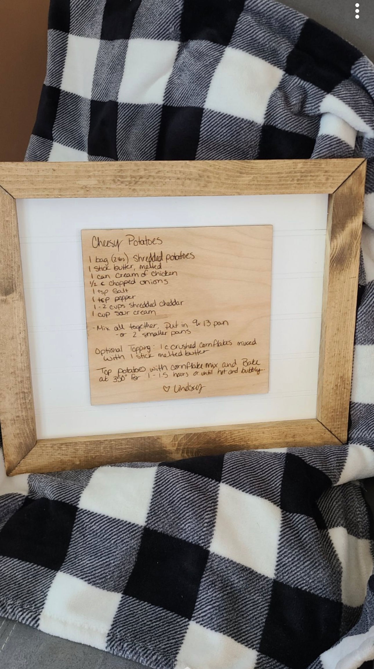 Handwritten Engraved Recipe Signs | Home Decor Collection