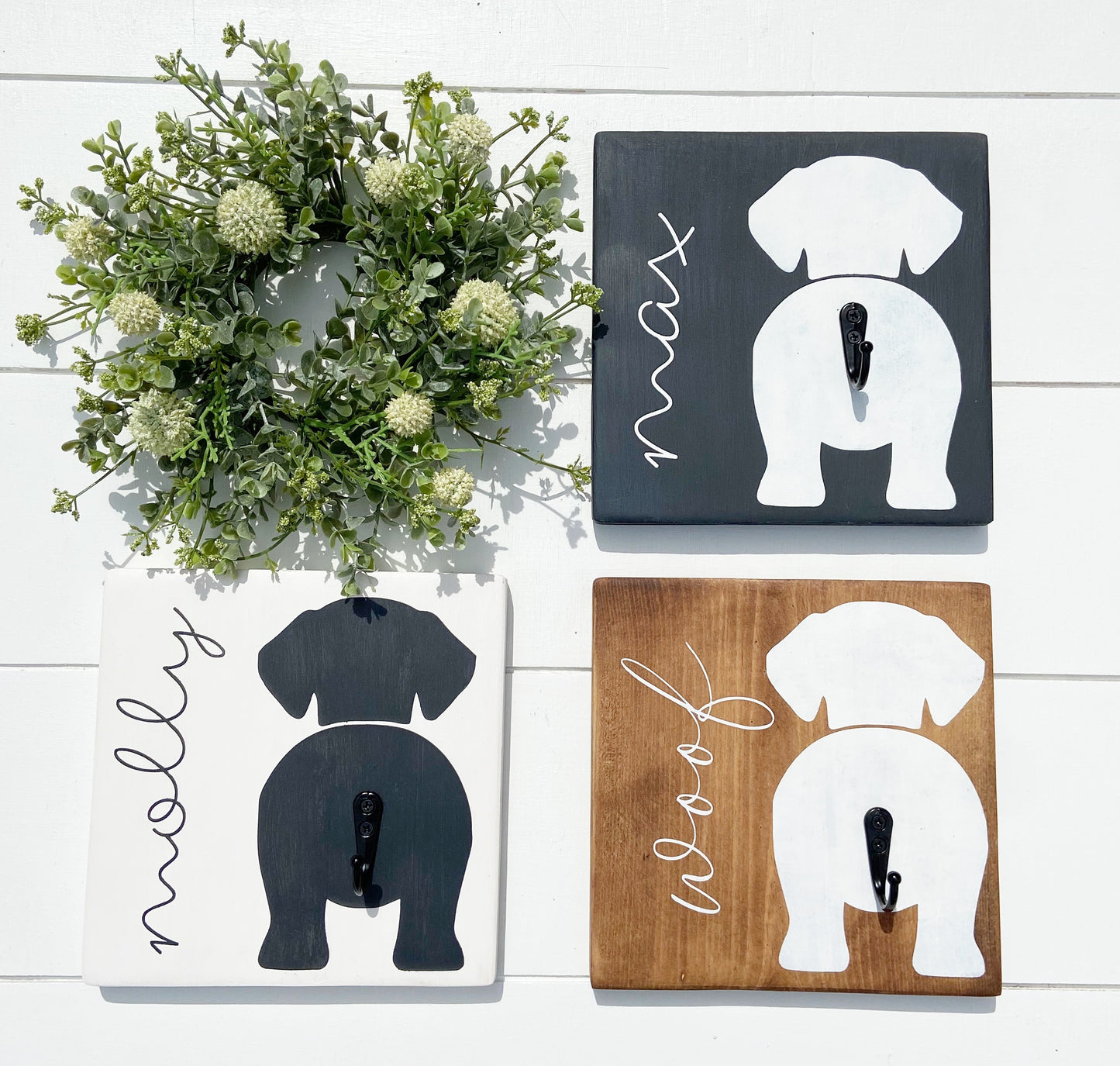 Personalized Wooden Dog Leash Holder | Pet Collection | Everyday Collection