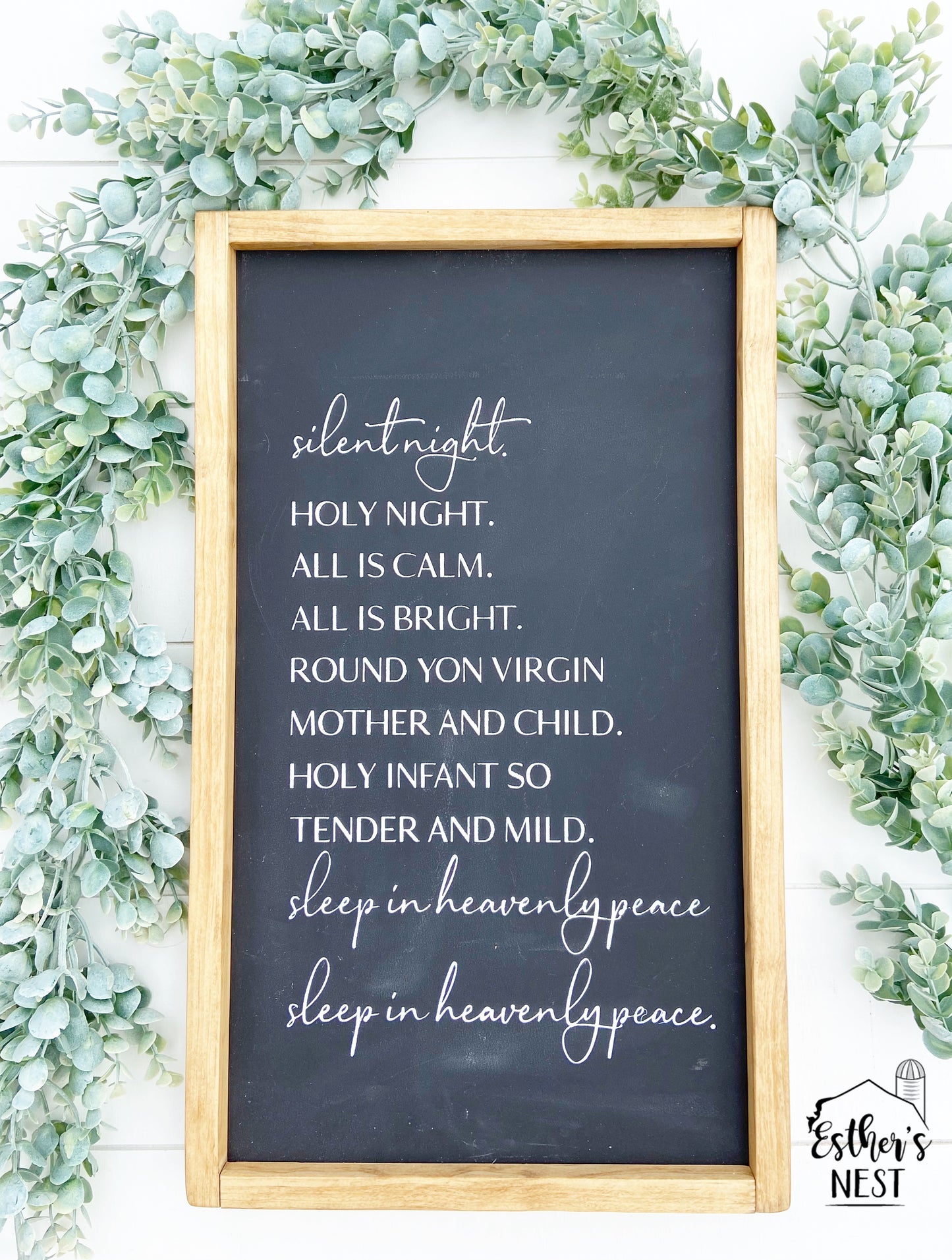 Silent Night Wood Sign | Christmas Decor | Home Decor