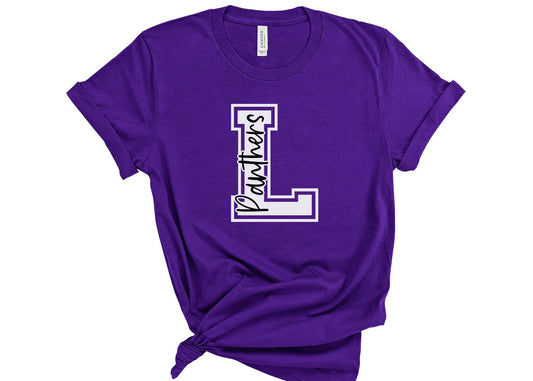 Custom Varsity School Spirit Wear Adult Tee | Litchfield Panthers | Spirit Wear