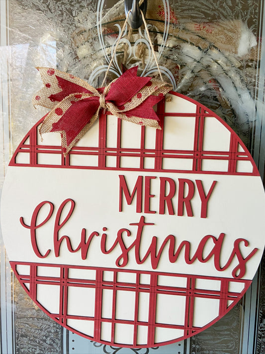 Merry Christmas Door Hanger | Christmas Collection | Door Hanger Collection