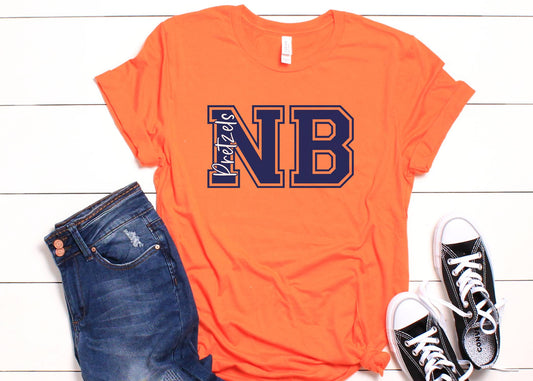 Custom Varsity School Spirit Wear Adult Tee | New Berlin Pretzels | Spirit Wear