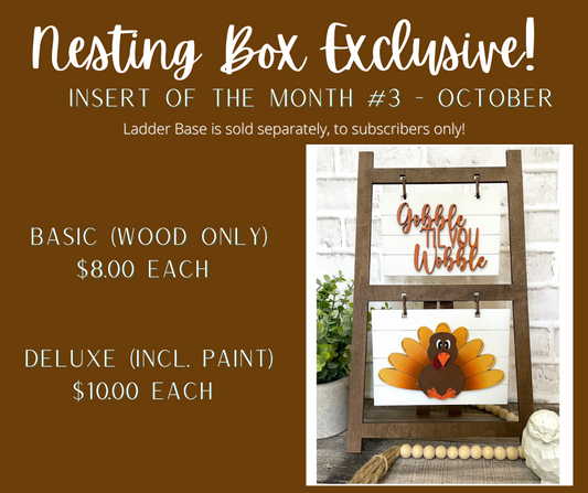 THANKSGIVING LADDER INSERT OF THE MONTH - OCTOBER 2022 NESTING BOX EXCLUSIVE