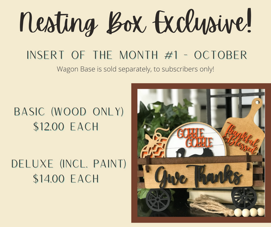 THANKSGIVING WAGON INSERT OF THE MONTH - OCTOBER 2022 NESTING BOX EXCLUSIVE