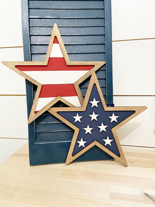 3D Patriotic Stars | DIY Kit | Patriotic Collection