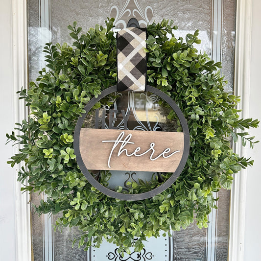 Hey There Wreath Door Hanger | Door Hanger Collection | Home Decor Collection