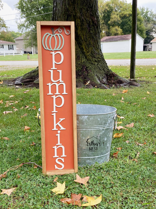 Pumpkins Fall Wood Sign | Home Decor | Fall Collection