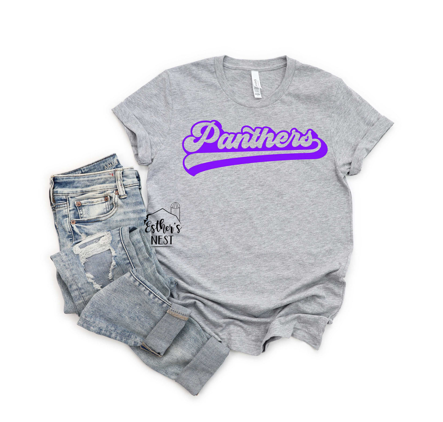 Litchfield Panthers Retro 2022 Fall School Spirit Wear Adult Tee | Litchfield Panthers | Spirit Wear Collection