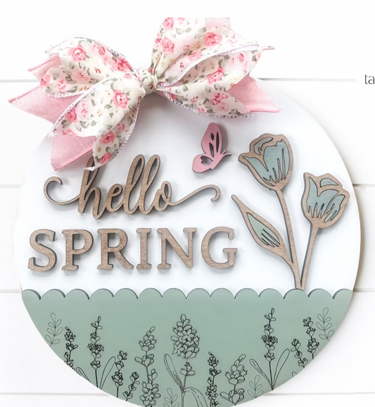 Hello Spring Table Sign | DIY Collection