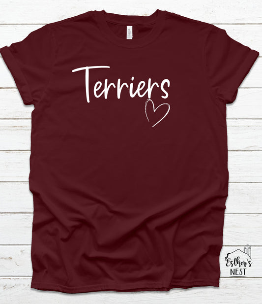 Custom School Spirit Wear Adult Tee | Staunton Terriers| Spirit Wear