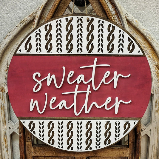Sweater Weather Door Hanger | Fall Collection | Adult DIY Kit