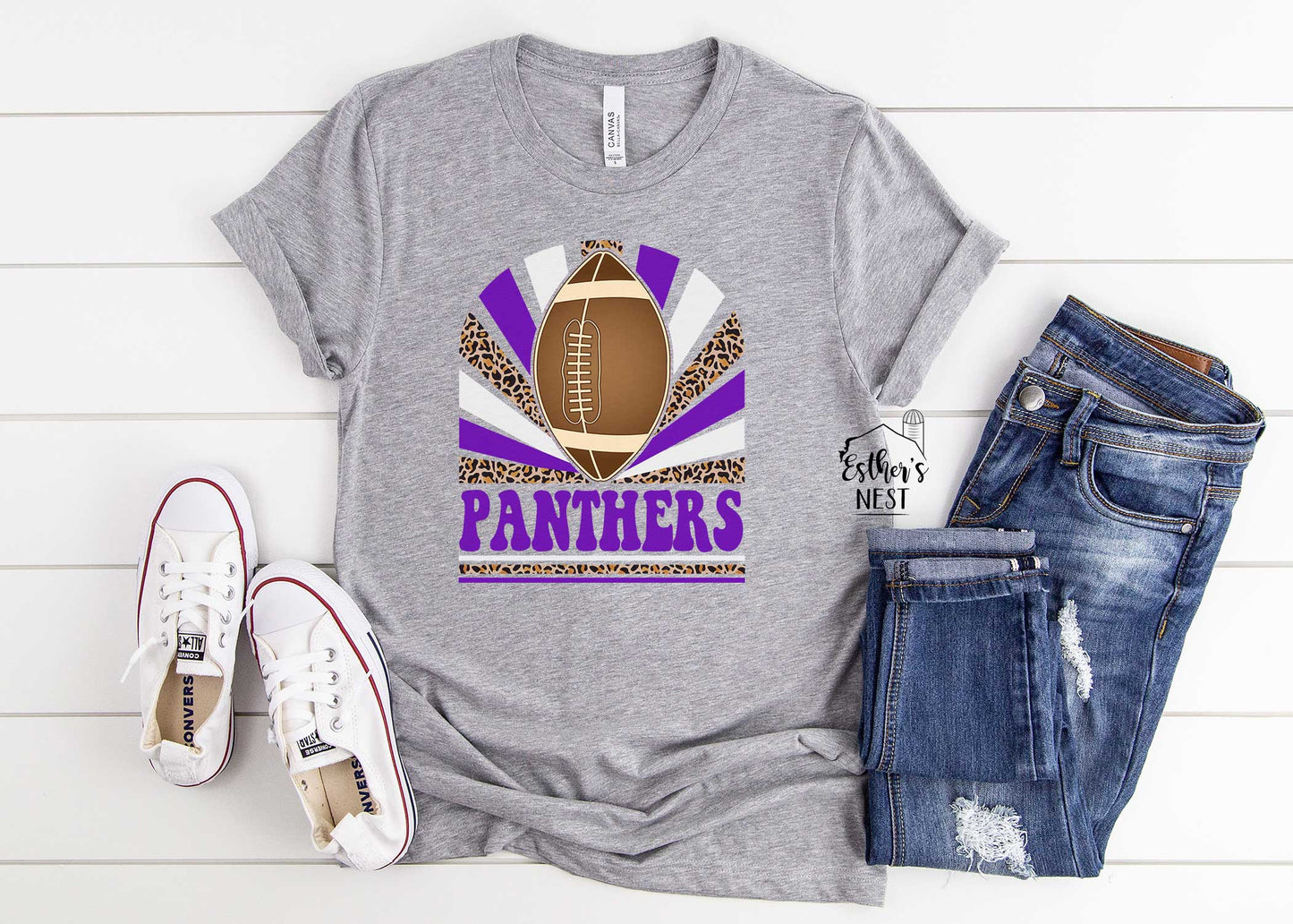 Panther Football Hygee 2022 Fall School Spirit Wear Adult Tee | Litchfield Panthers | Spirit Wear Collection