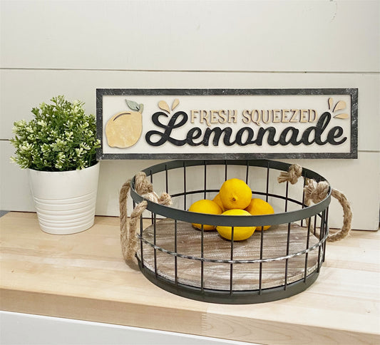 Lemonade 3D Shelf Sign | Home Decor | DIY Collection