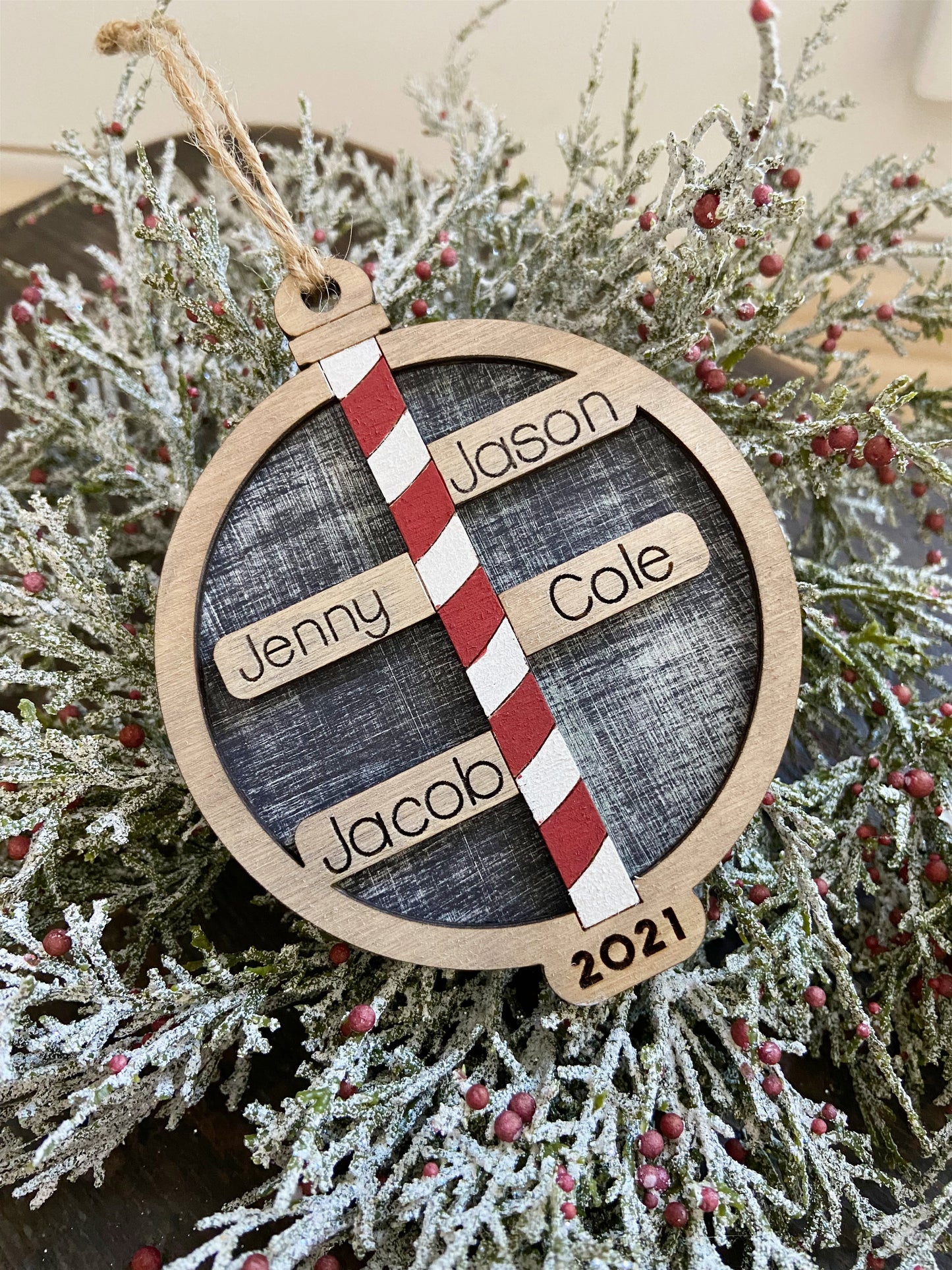 Personalized North Pole Family Christmas Ornament | Christmas Decor | Home Decor